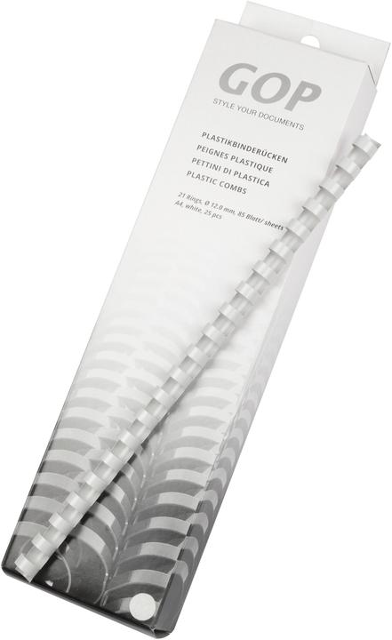 Actual product image GOP Plastic binder spines A4 12 mm