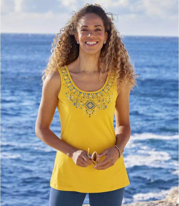 Produktbild Atlas For Women 2erPack Tops mit bedrucktem Ausschnitt (50, 52)