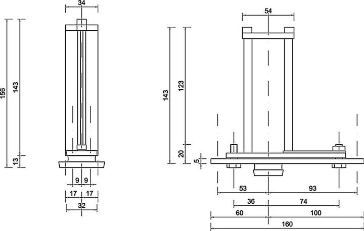 Actual product image FritsJurgens Pivot-Türbänder Sys. 3/ E, 70mm