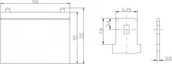 Actual product image Ritar AGM Battery RT12120EV (12 V, 12 Ah)