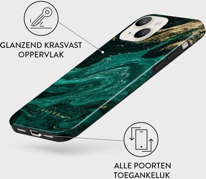 Produktbild Konjac Sponge Burga Emerald Pool Cover til iPhone 14 (Apple iPhone 14)