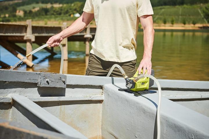 Actual product image Ryobi Rechargeable water pump R18TP-0 18V (Without battery and charger)