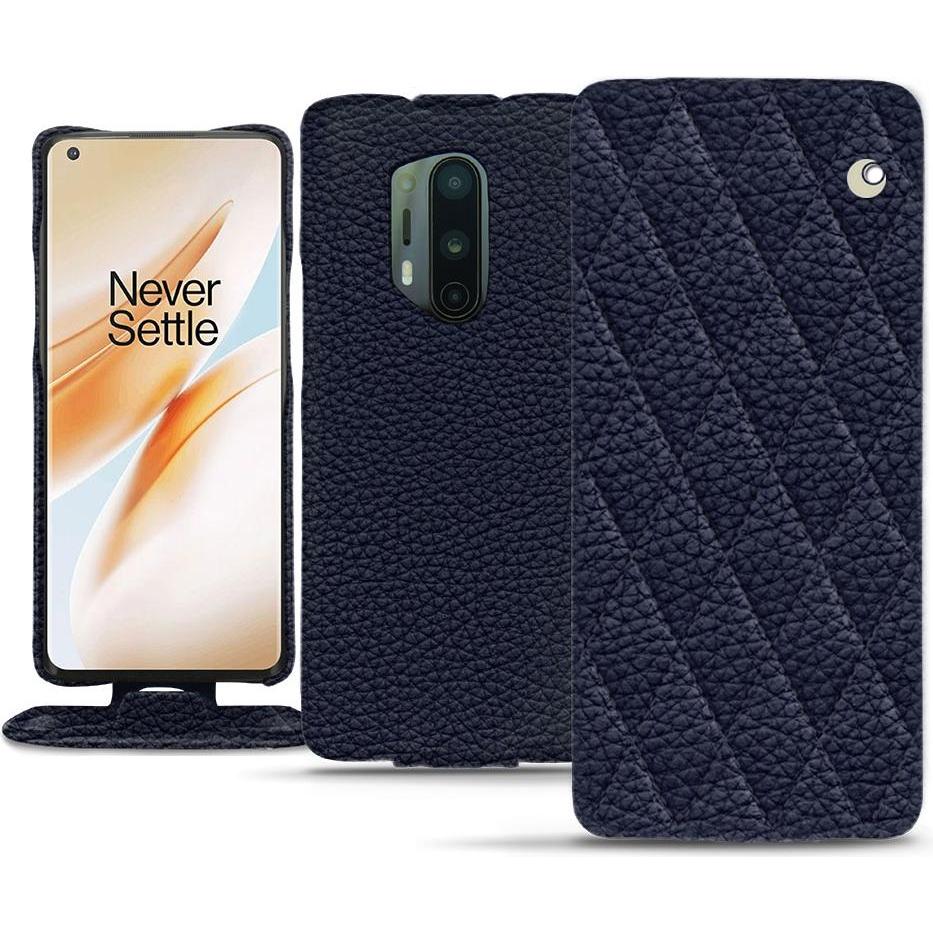 Noreve Lederschutzhülle vertikal (OnePlus 8 Pro), Smartphone Hülle, Violett