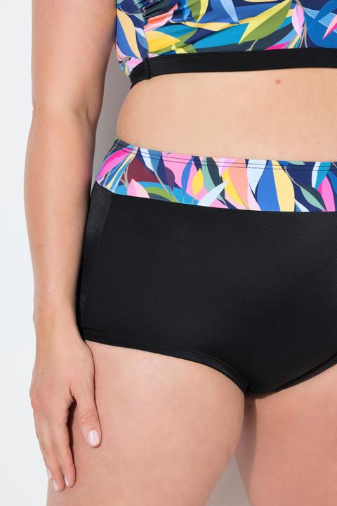 Actual product image Ulla Popken Split Strap Leaf Print Bikini Set (42)