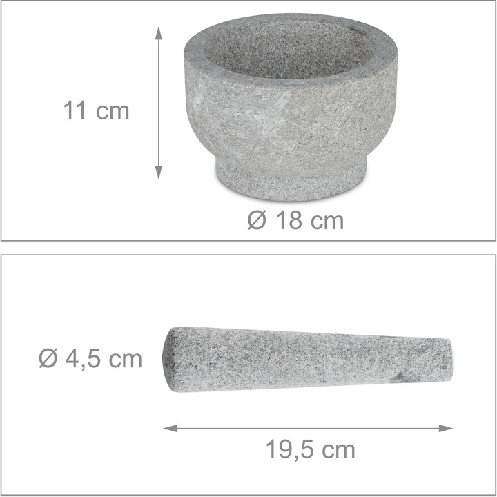 Actual product image Relaxdays Mortar