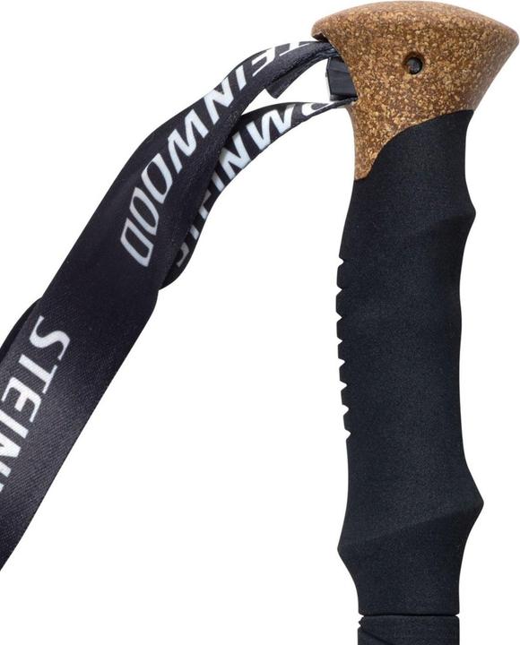 Produktbild Steinwood Carbon Wanderstöcke, Leicht, Verstellbar, mit Gummipuffern und Tragebeutel, Faltbar 135cm (115 - 135 cm)
