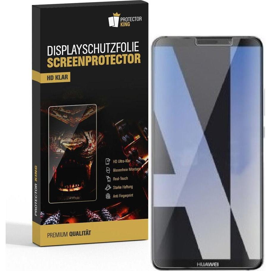 Protectorking 3x Premium Displayschutzfolie 3D KLAR (3 Stück, Huawei Mate 10), Smartphone Schutzfolie