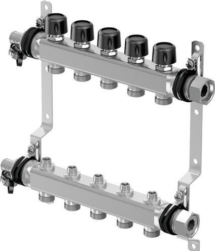 Uponor Fordelerrørsaet 5 kredse 3/4" euro