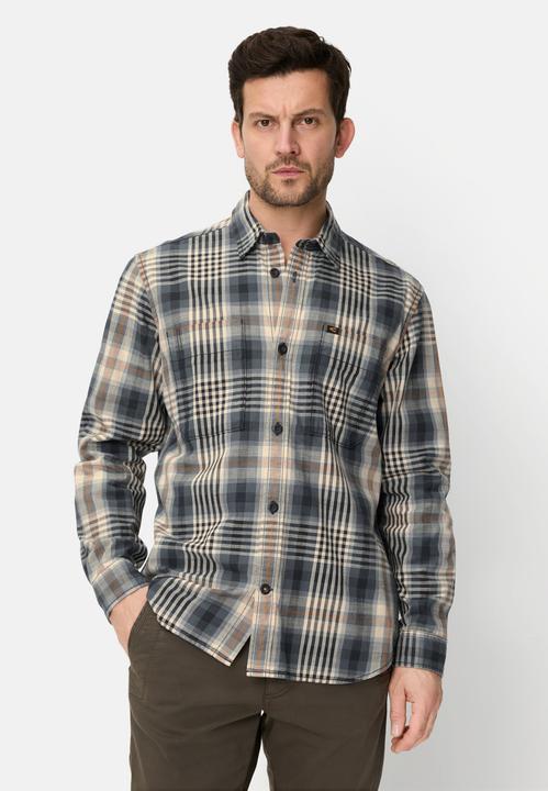 Image du produit Camel Active Langarm Hemd mit Kentkragen und Brusttaschen (L)