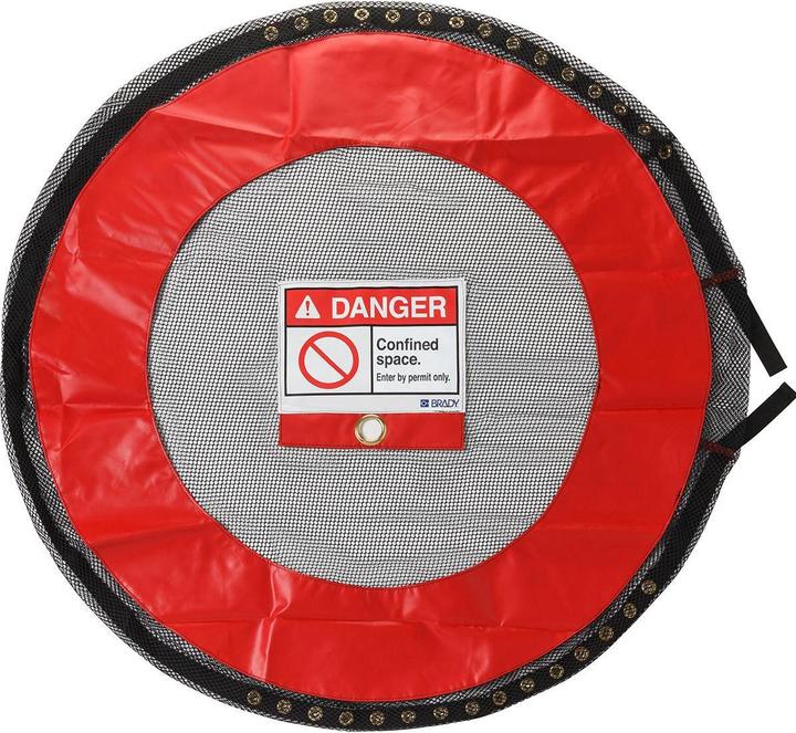 Produktbild Brady Belüftete verschliessb. Abdeckungen, PVC-beschichtetes Polyester, Rot, Enger Raum – XL (1 Stü