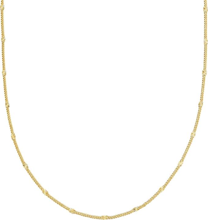 Image du produit Glanzstücke München Kette Sterling Silber gelbgold - 38462 (000 plaqué or jaune 14 carats, Argent sterling 925, 40 - 45 cm)