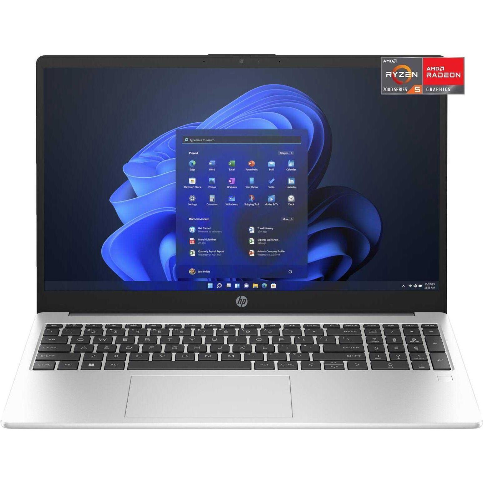 HP 255 G10 (15.60", AMD Ryzen 5 7530U, 16 GB, 512 GB, DE), Notebook, Silber