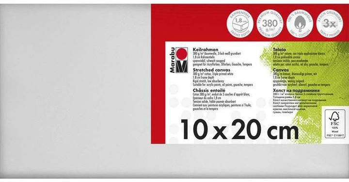 Immagine prodotto Marabu Barella (10 x 20 x 1,8 cm)
