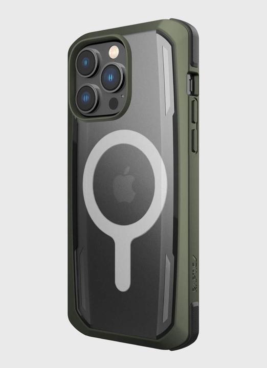 Immagine prodotto X-Doria Custodia Raptic Secure per iPhone 14 Pro con manicotto MagSafe verde blindato (Apple iPhone 14 Pro)