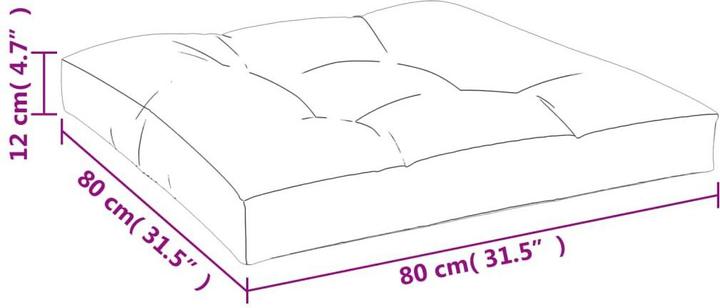Immagine prodotto VidaXL Itzal (80 x 80 x 12 cm)