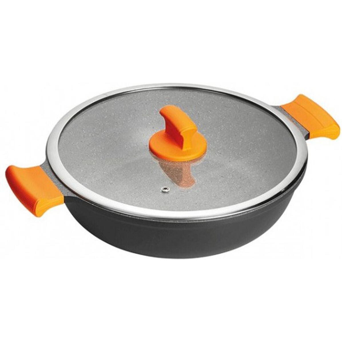 Inoxibar Casserole with lid ABSOLUT Black, Padella + Pentola, Nero