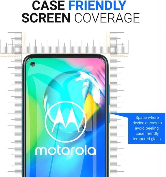 Actual product image Screenguard Motorola Moto G8 Power Protective Glass Film Case Friendly Design (1 Piece, Motorola Moto G8 Power)