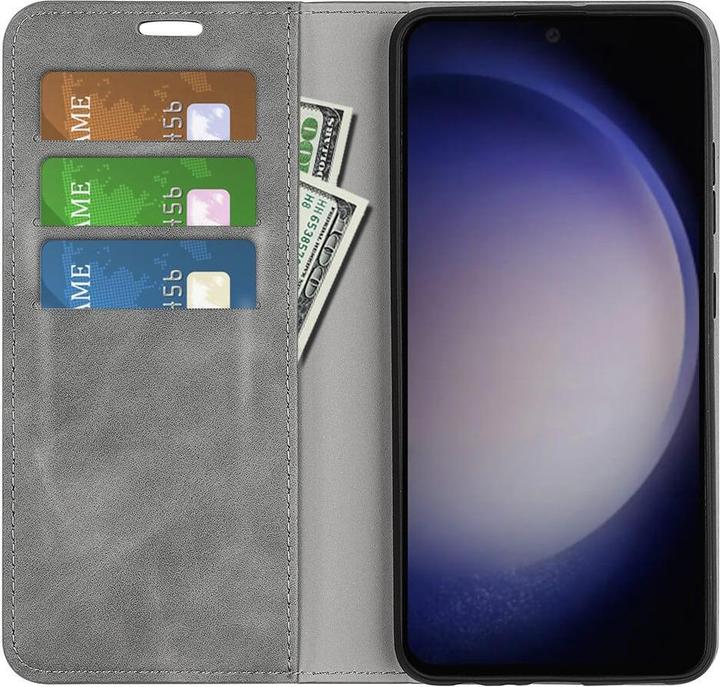 Actual product image Cover-Discount Stand Flip Case cover grey (Samsung Galaxy S24)