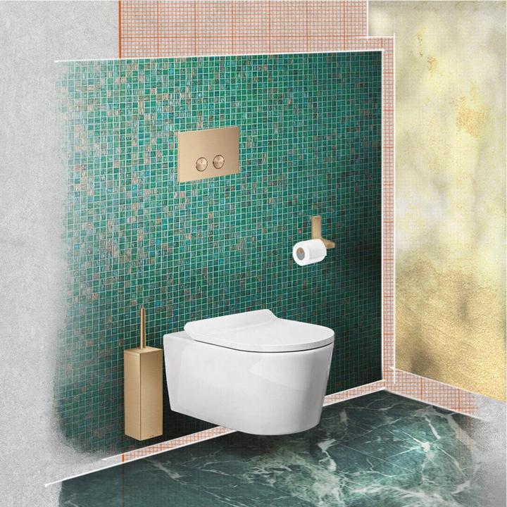 Image du produit hansgrohe AXOR Universal Rectangular support pour brosse de WC, montage mural, métal, 42655
