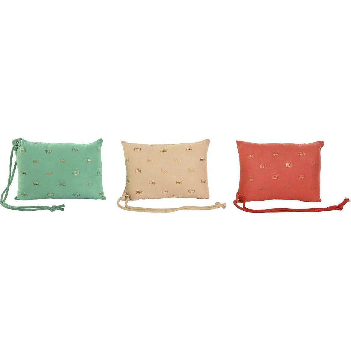 Esprit, Dekokissen, Kissen Home grün Beige Koralle 30 x 10 x 20 cm (3 Stück) (30 x 10 x 20 cm)