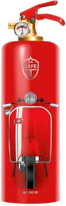 SAFE-T Fire extinguisher VESPA red (A, C, B)