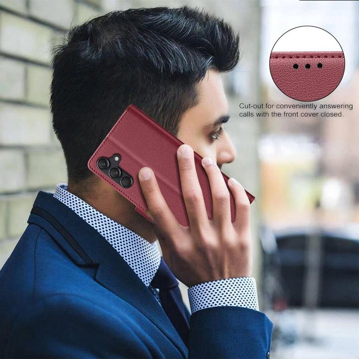 Actual product image Binfen Color Galaxy A56 - BINFEN Leder Etui Hülle mit RFID Blocker (Samsung Galaxy A56)