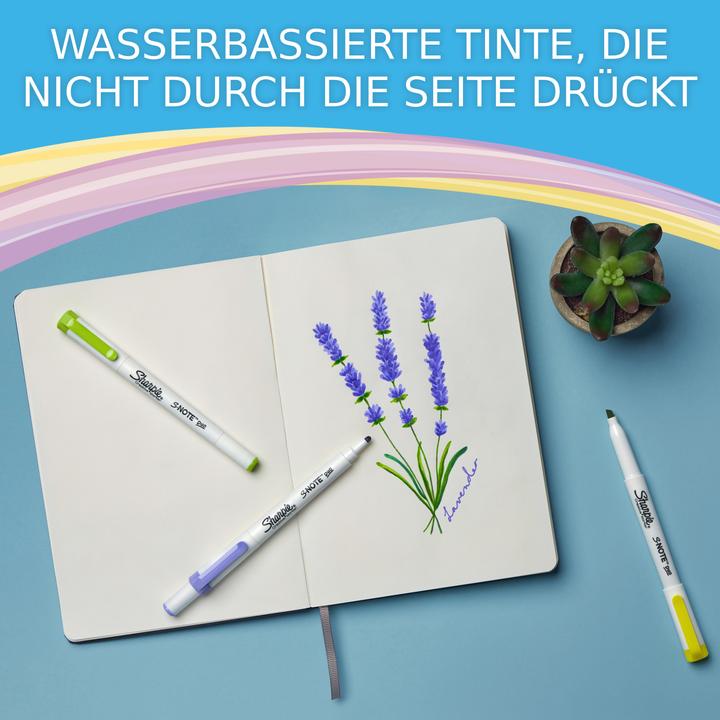 Produktbild Sharpie Textmarker S-Note DUO Keil- und Rundspitze 8er Blister (8x)