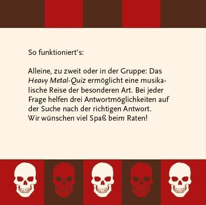 Produktbild Heavy Metal-Quiz (Neuauflage) (Deutsch)