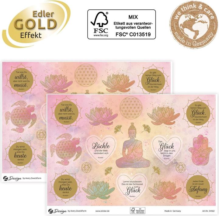 Actual product image Avery Motif Sticker A5 DEKO Wisdoms