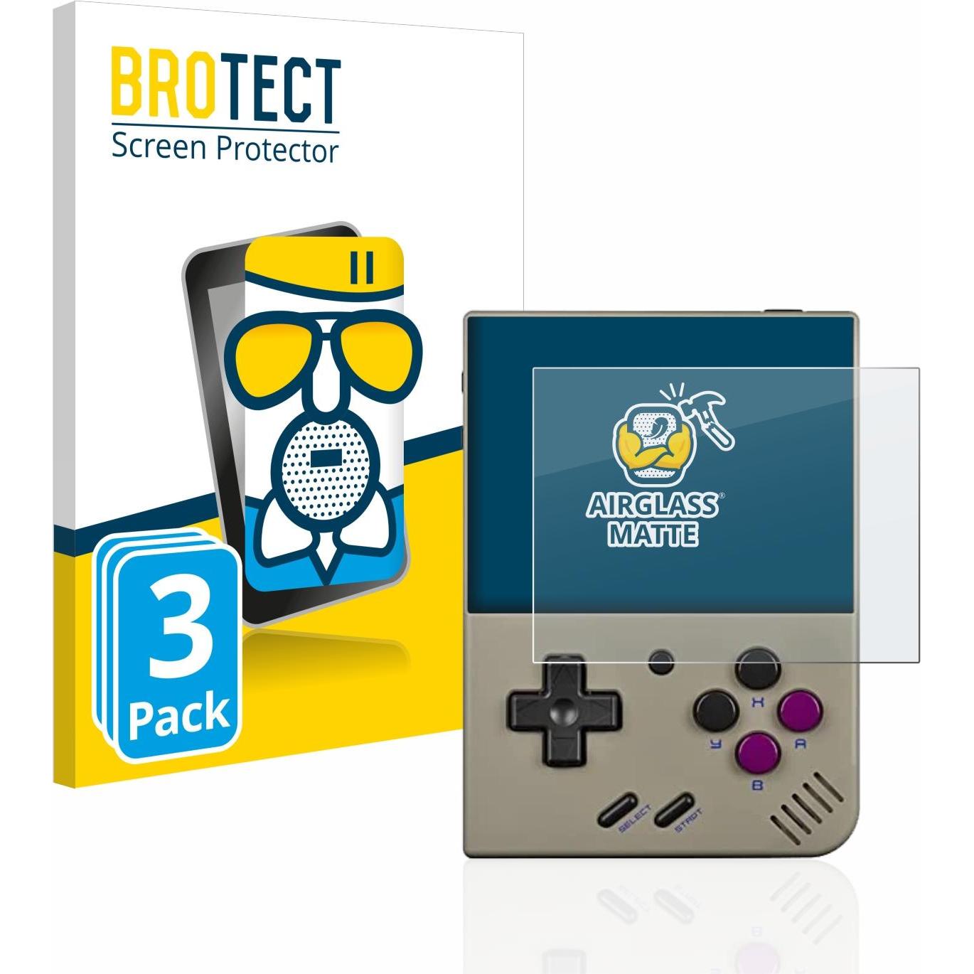BROTECT AirGlass Panzerglasfolie Matt, Weiteres Gaming Zubehör, Grau