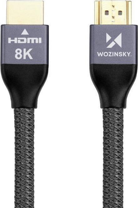 Immagine prodotto Wozinsky cavo HDMI 2.1 8K 60 Hz 48 Gbps / 4K 120 Hz / 2K 144 Hz 5 m Argento (WHDMI-50) (5 m, HDMI, 2.1)