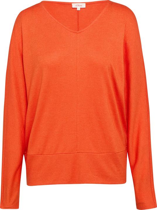 Actual product image S.Oliver T-Shirt Langarmshirt mit Fledermausärmeln und breitem Bund (44)