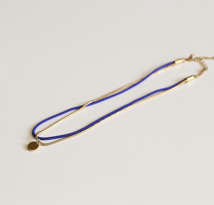 Produktbild Val&Val Majorelle Damenarmband (Edelstahl, gewachste Kordeln)