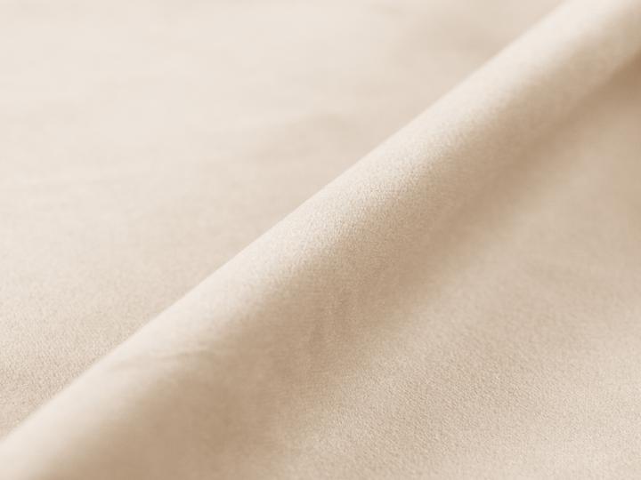 Actual product image Micadoni Velvet Storage Bed With Headboard, "Lupine", Beige, 226x166x95 Made in Europe (140 x 200 cm)