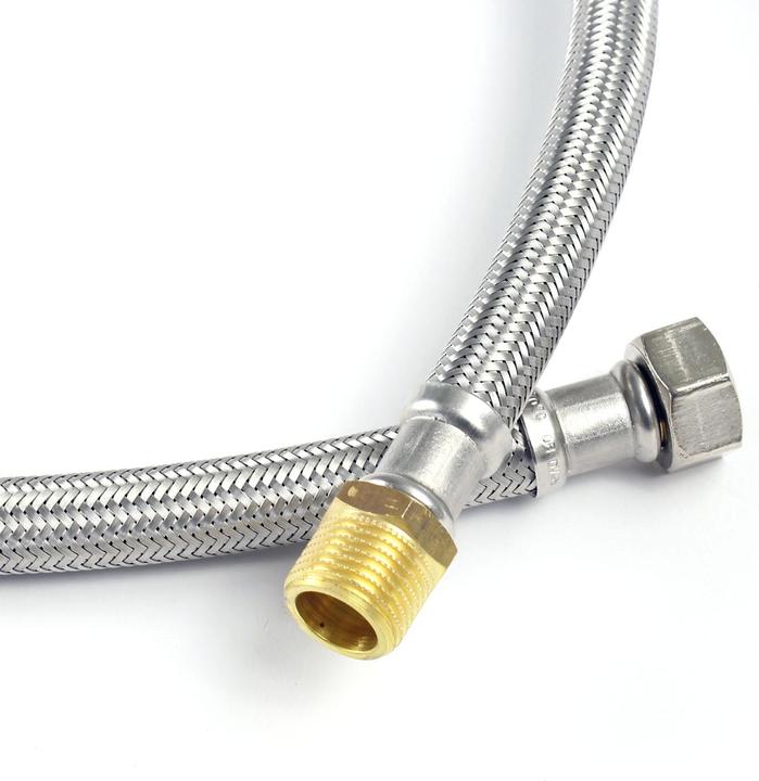 Actual product image XPOtool 500mm Flexible Hose DN13 3/4" UN (24.12mm) & 1/2" M (20.95mm) Stainless Steel EPDM Arm