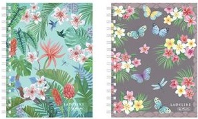 Image du produit Herlitz Cahier scolaire Ladylike Butterflies A5, 100 feuilles (A5, Quadrillé, Couverture rigide)