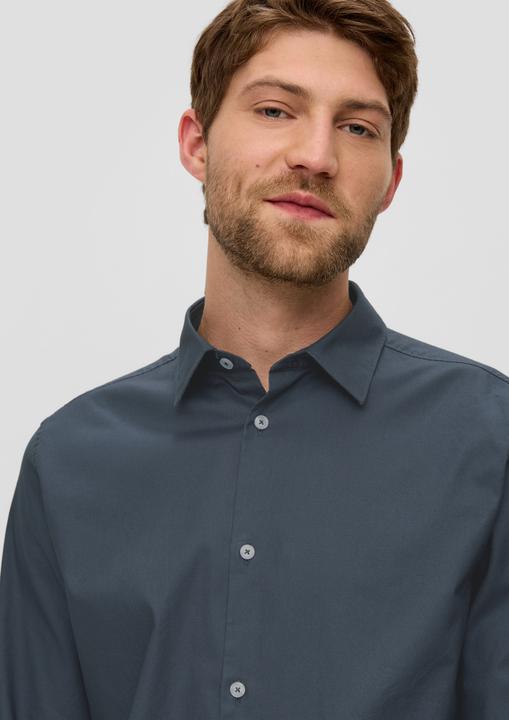 Produktbild s.Oliver Hemd Slim: Hemd aus Baumwollmix (S)