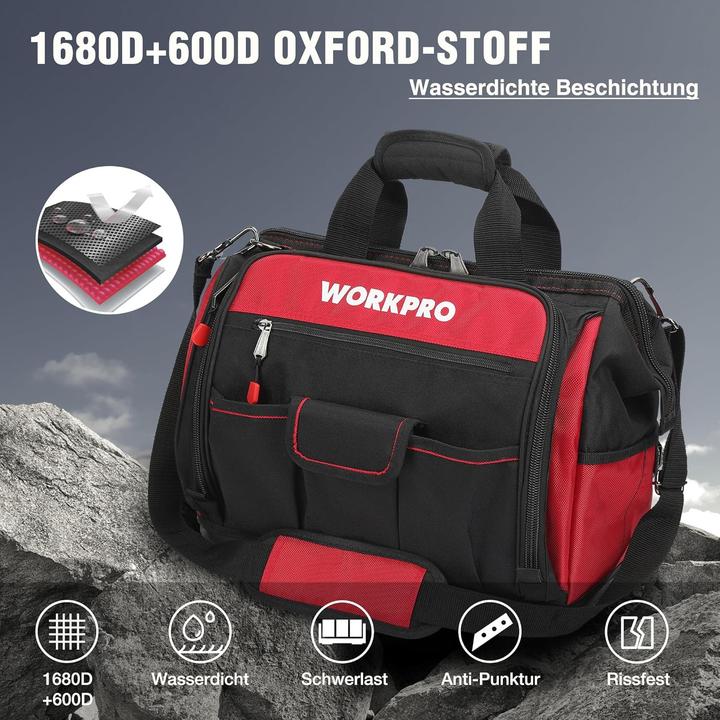 Actual product image Workpro Wasserdichte Werkzeugtasche