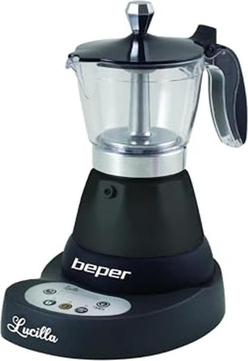 Beper BC.041N- elektrische espressomachine- 3 koffiekopjes