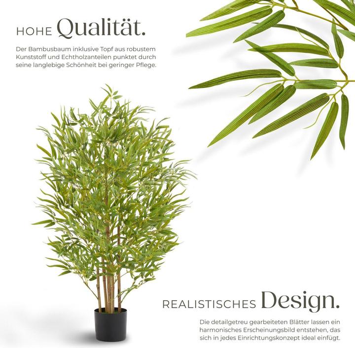 Immagine prodotto tectake Bambusbaum Bambosa (120 cm)