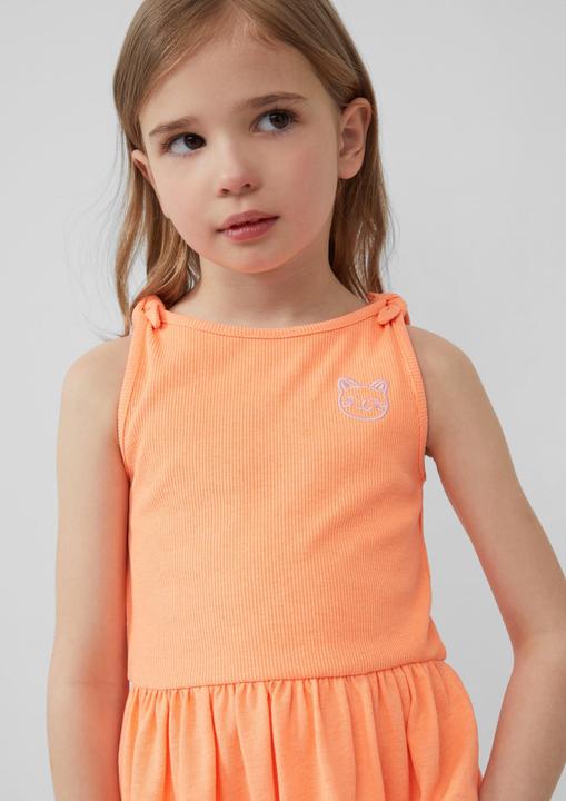 Actual product image S.Oliver Kleid Ausgestelltes Kleid mit Knotendetail und Stickerei (134)