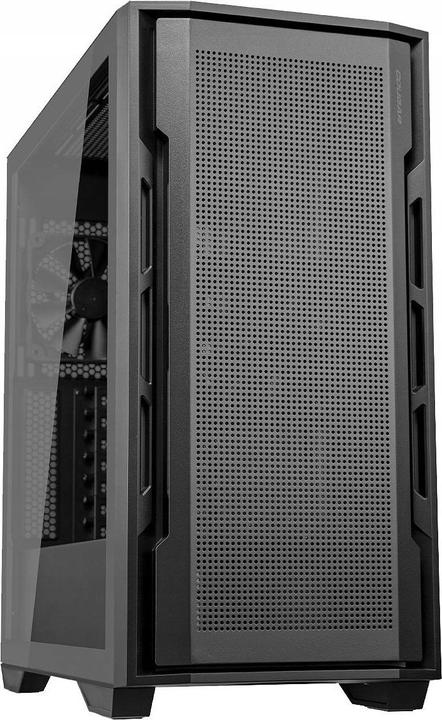 Actual product image Cougar Uniface Black| PC Case | Mid Tower / Mesh Front Panel / 2 x ARGB Fans / TG Left Panel (ATX, Mini-ITX, SSI CEB)