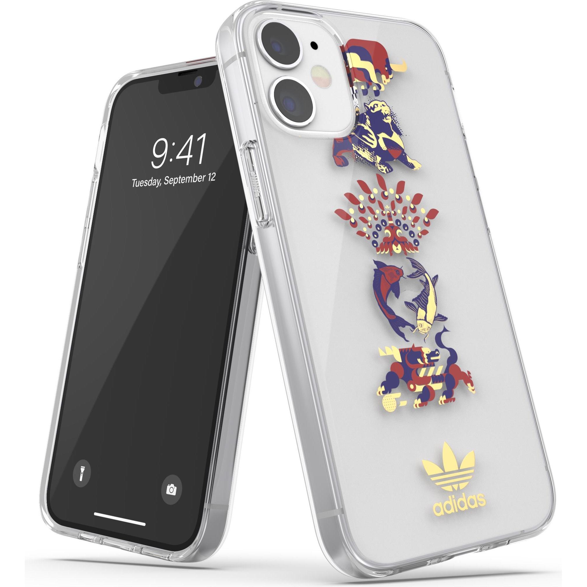 adidas Clear Case CNY (Apple iPhone 12 mini), Smartphone Hülle, Mehrfarbig