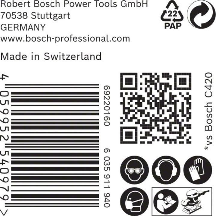 Produktbild Bosch Professional Zubehör EXPERT M480 Schleifnetz für Schwingschleifer, 93 x 186 mm, G 320, 50-tlg. (320)
