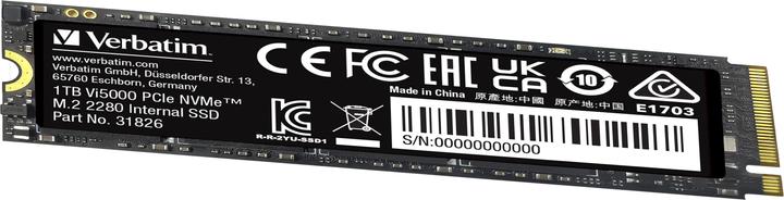 Image du produit Verbatim Vi5000 SSD M.2 1TB PCIe4 NVMe 31826 (1000 Go, M.2 2280)