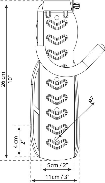 Image du produit Palram Support vélo Canopia Yukon vertical 3 pièces