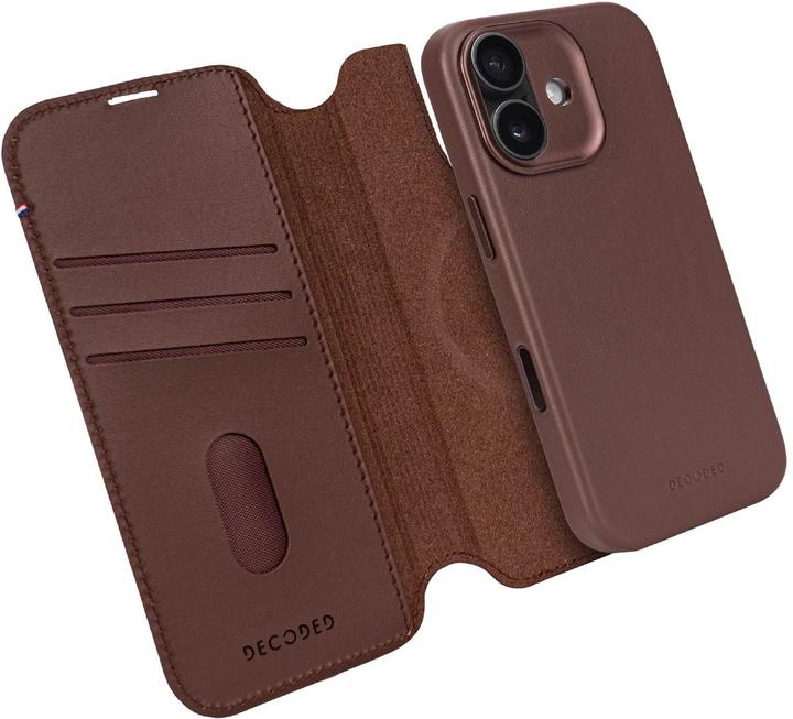 Actual product image Decoded Leather Detachable Wallet Apple iPhone 17 Chocolate Brown (Apple iPhone 17)