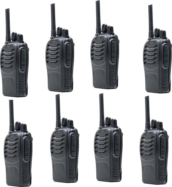 Image du produit PNI Pack de 8 radios portables PMR R40 PRO, piles, chargeurs et écouteurs inclus. (10 km)