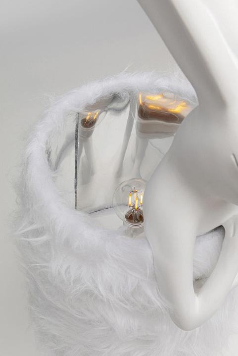 Produktbild Kare Design Tischleuchte Animal Rabbit Fur Weiss/Silber 68cm (E14)