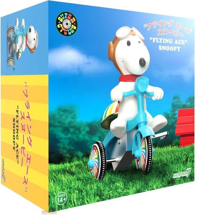 Actual product image Super7 Peanuts Super Cycles Actionfigur Snoopy Flying Ace 13 cm
